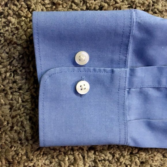 Eddie Bauer Wrinkle Resistant Blouse Womens XL Used Blue - Picture 5 of 12